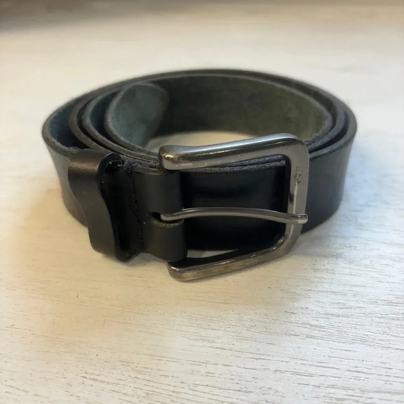 Timberland Black Leather Belt 39" - 43" Hole Range - Picture 1 of 6